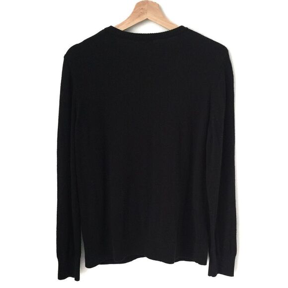 L.L. Bean Black Button Front Cardigan - Picture 2 of 9